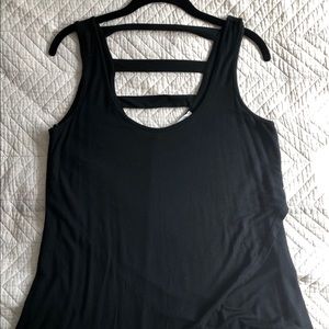 Black Tank Top with Back Straps